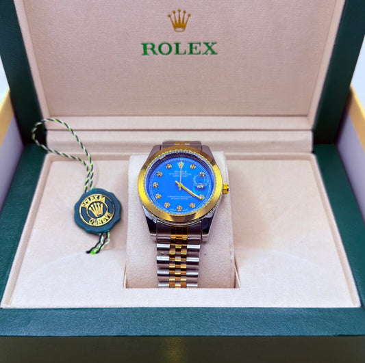 Rolex Truetone with Blue Dial