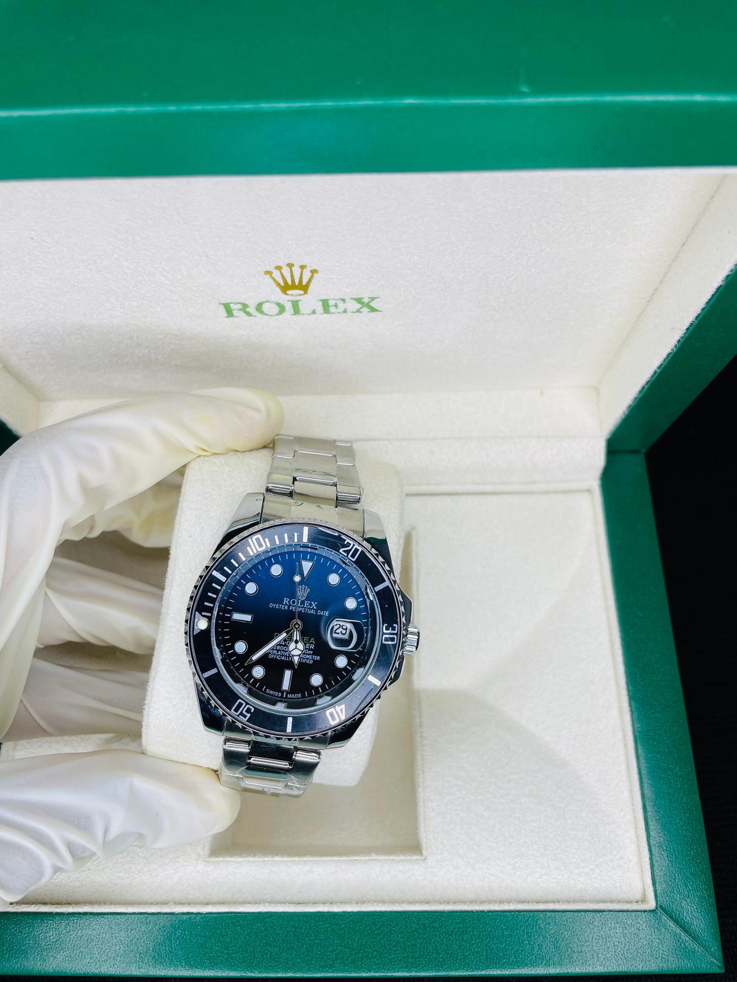 Black submariner design watch
