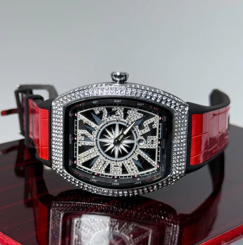 Ambani watch red straps