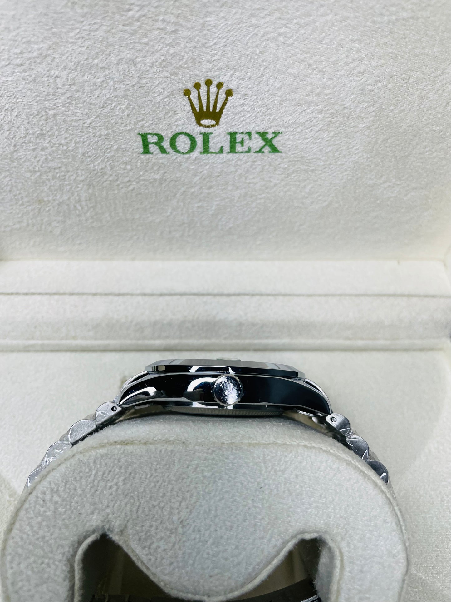 RLX Black dial with silver chain