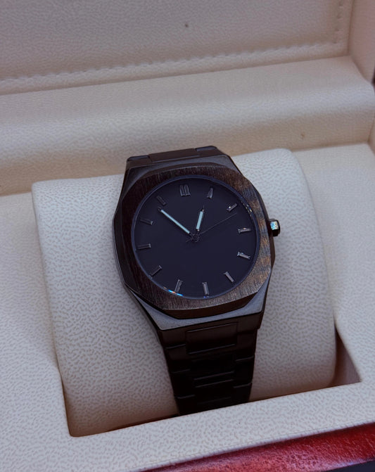 Black Aura Stainless steel watch