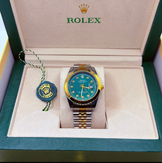 Rolex truetone with Green Dial