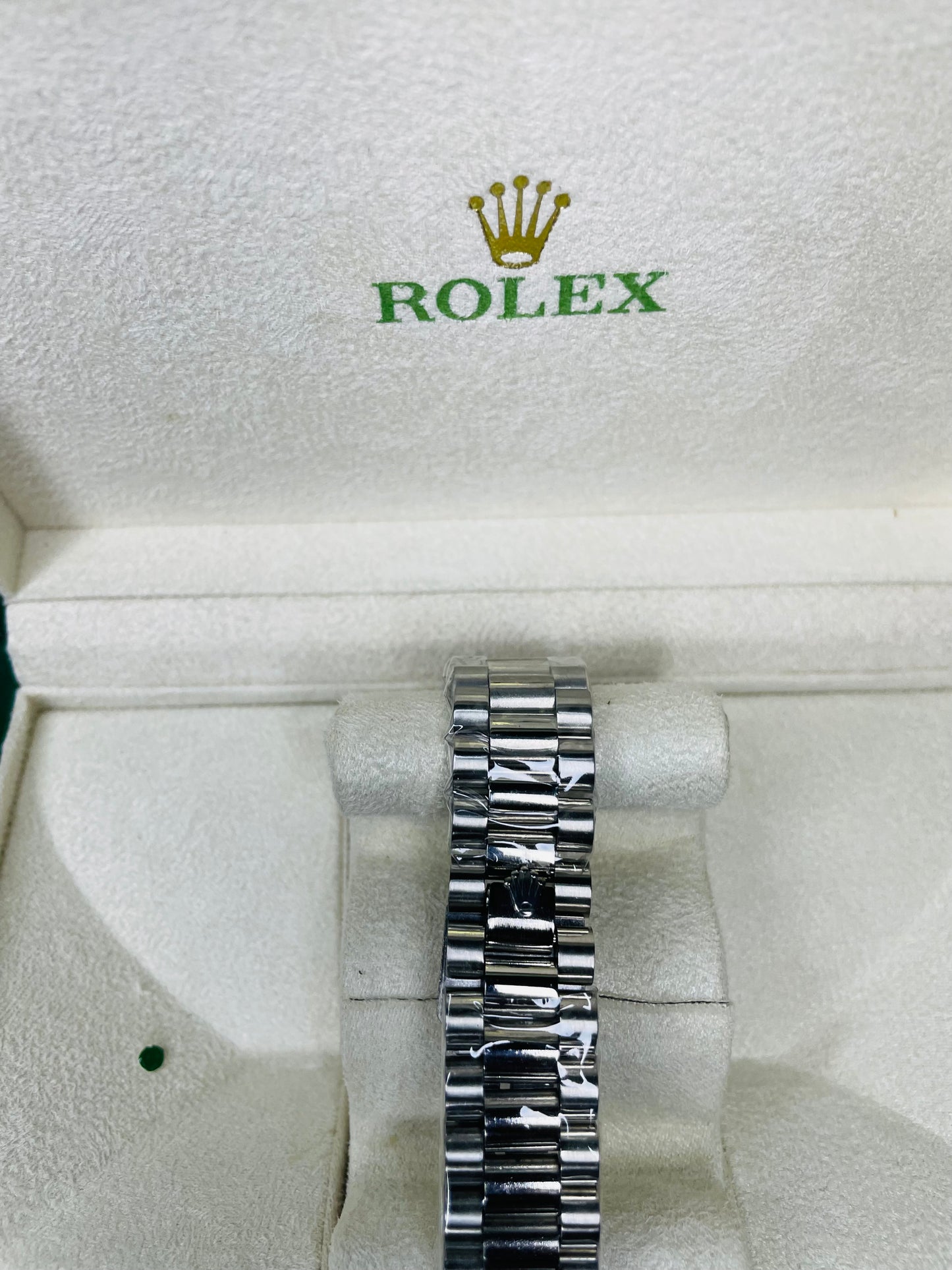 RLX Black dial with silver chain
