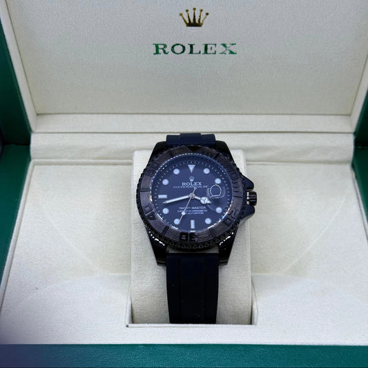 Rolex strap Black with Rotating Dial