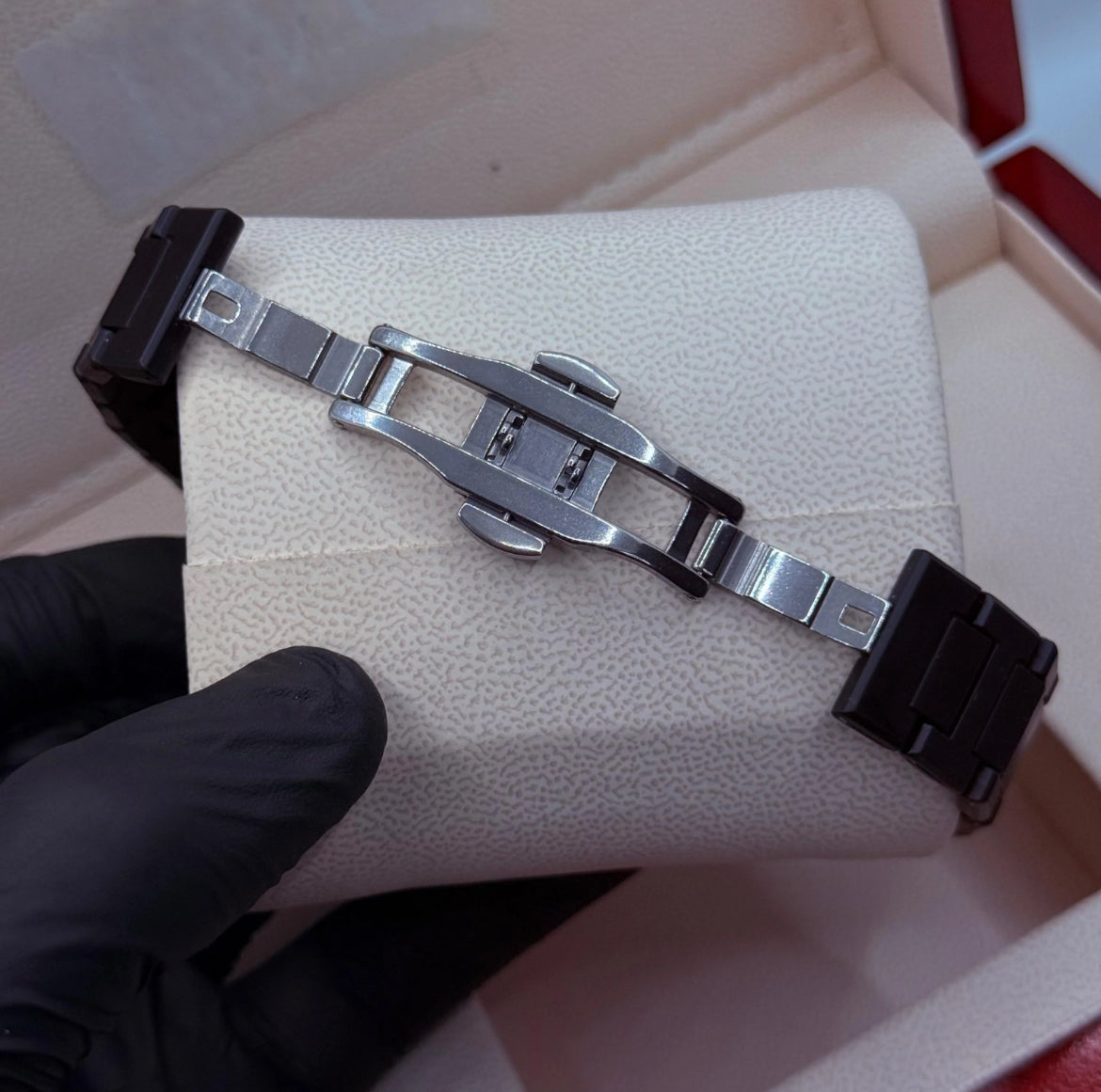 Black Aura With Marble Dial ( fiber material )