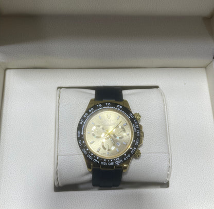 Rolex Daytona strap with Golden Dial