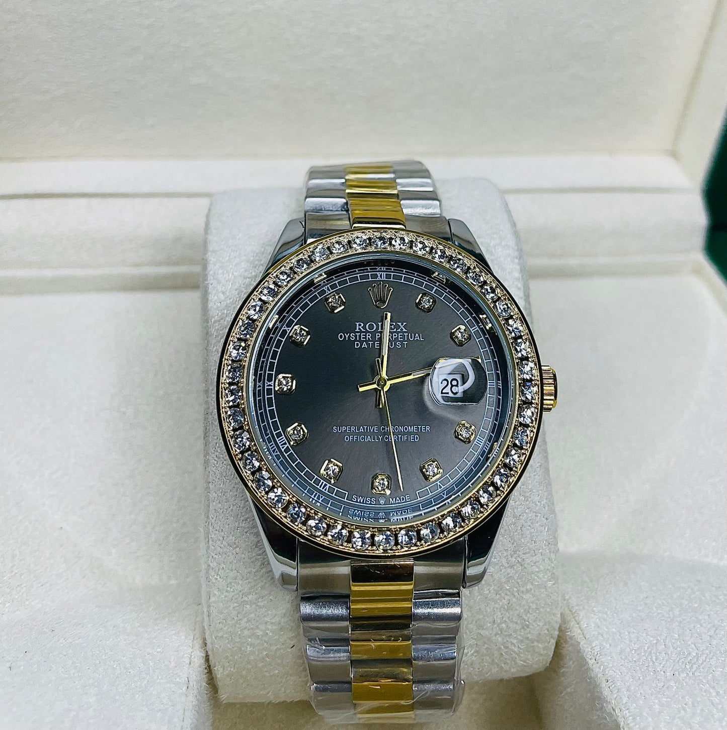 Rolex black diamond Dial
