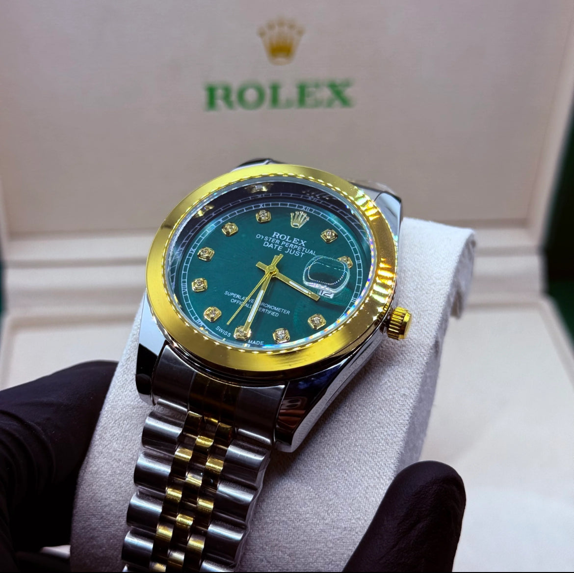 Rolex truetone with Green Dial