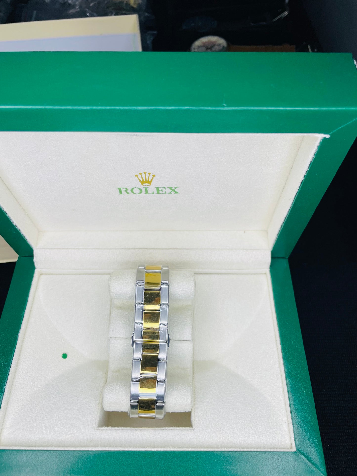 Submeriner design watch black with golden dial