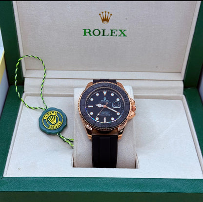 Rolex strap Golden with Black Rotating Dial