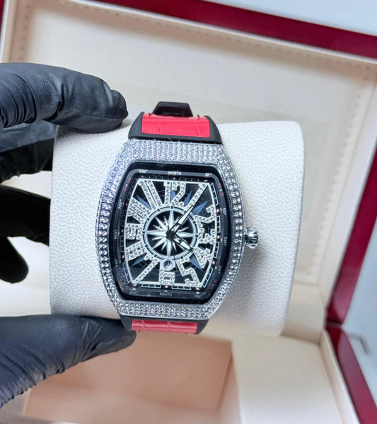 Ambani watch red straps