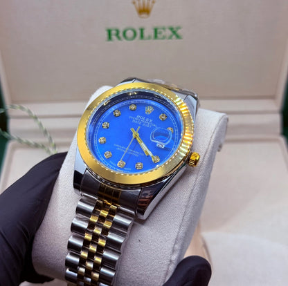 Rolex Truetone with Blue Dial