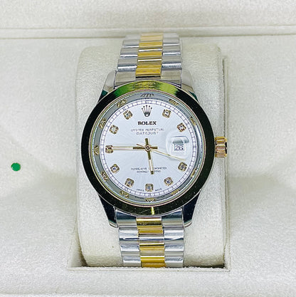Rolex 2tone White Dial