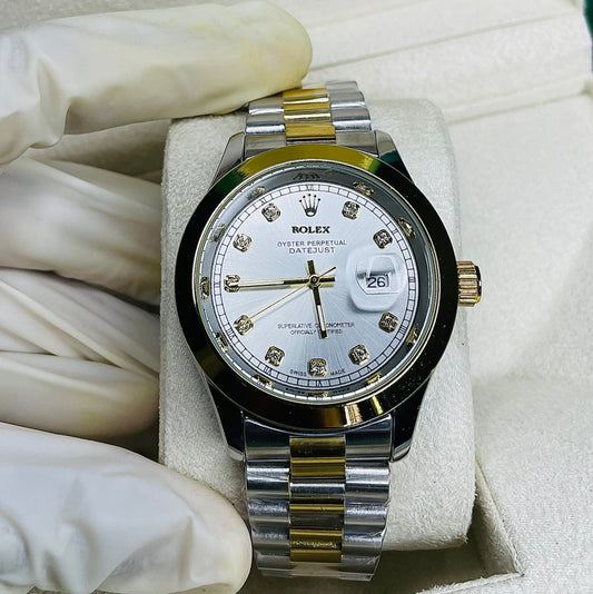Rolex 2tone White Dial