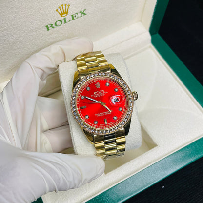 Rolex Red Dial watch