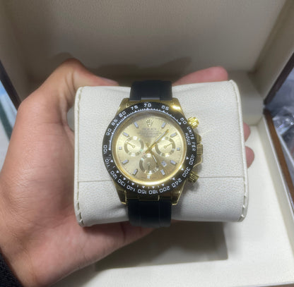 Rolex Daytona strap with Golden Dial