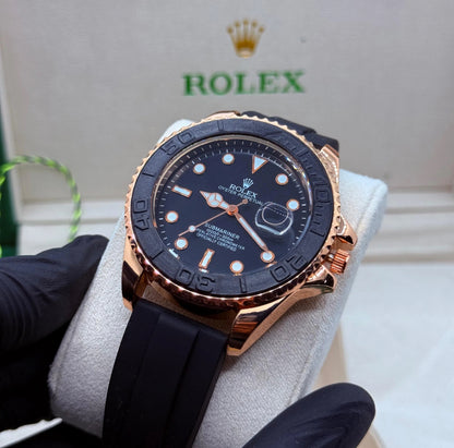 Rolex strap Golden with Black Rotating Dial