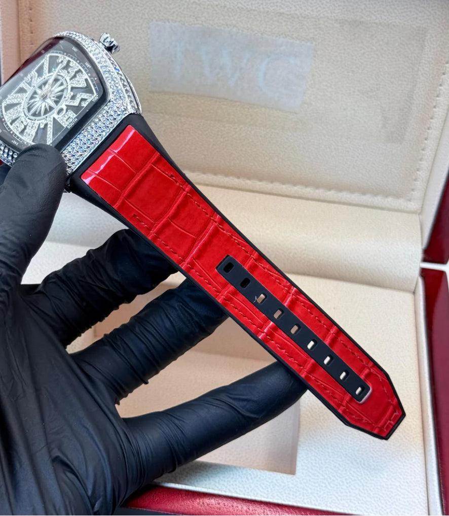 Ambani watch red straps