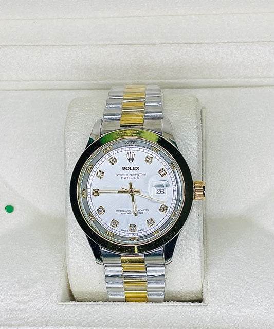 RlX white & golden dial with chain strap