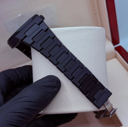 Black Aura With Marble Dial ( fiber material )