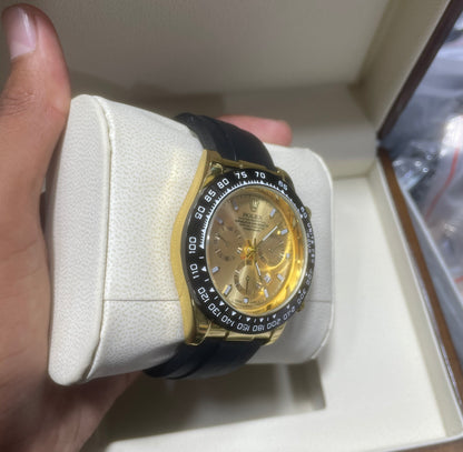 Rolex Daytona strap with Golden Dial